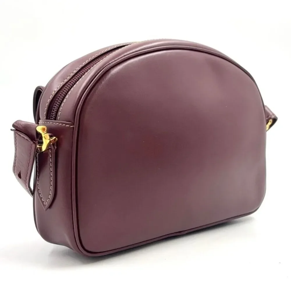 Cartier Pre-Owned Mast Line Leather Shoulder Bag